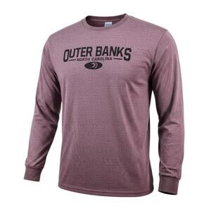 Tee Max Outer Banks North Carolina Long Sleeve Athletic T-Shirt XL Purple